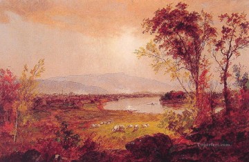 湖池の滝 Painting - 川の曲がりくねった風景 ジャスパー・フランシス・クロプシー